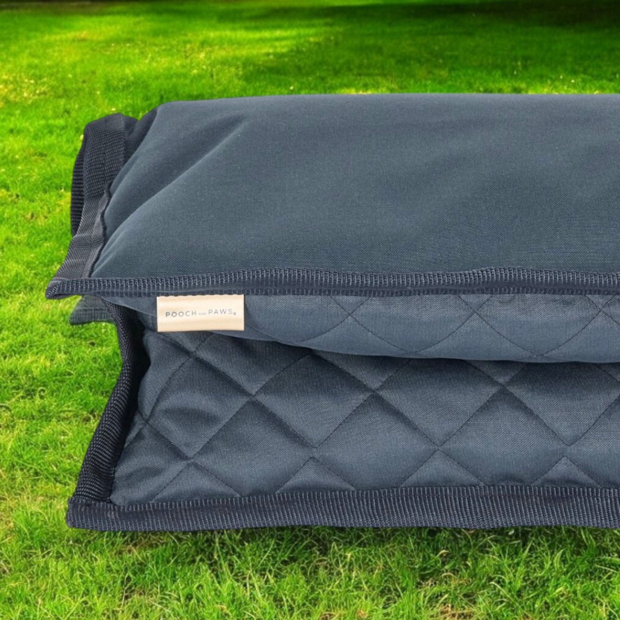 waterproof dog mat in navy blue, large 