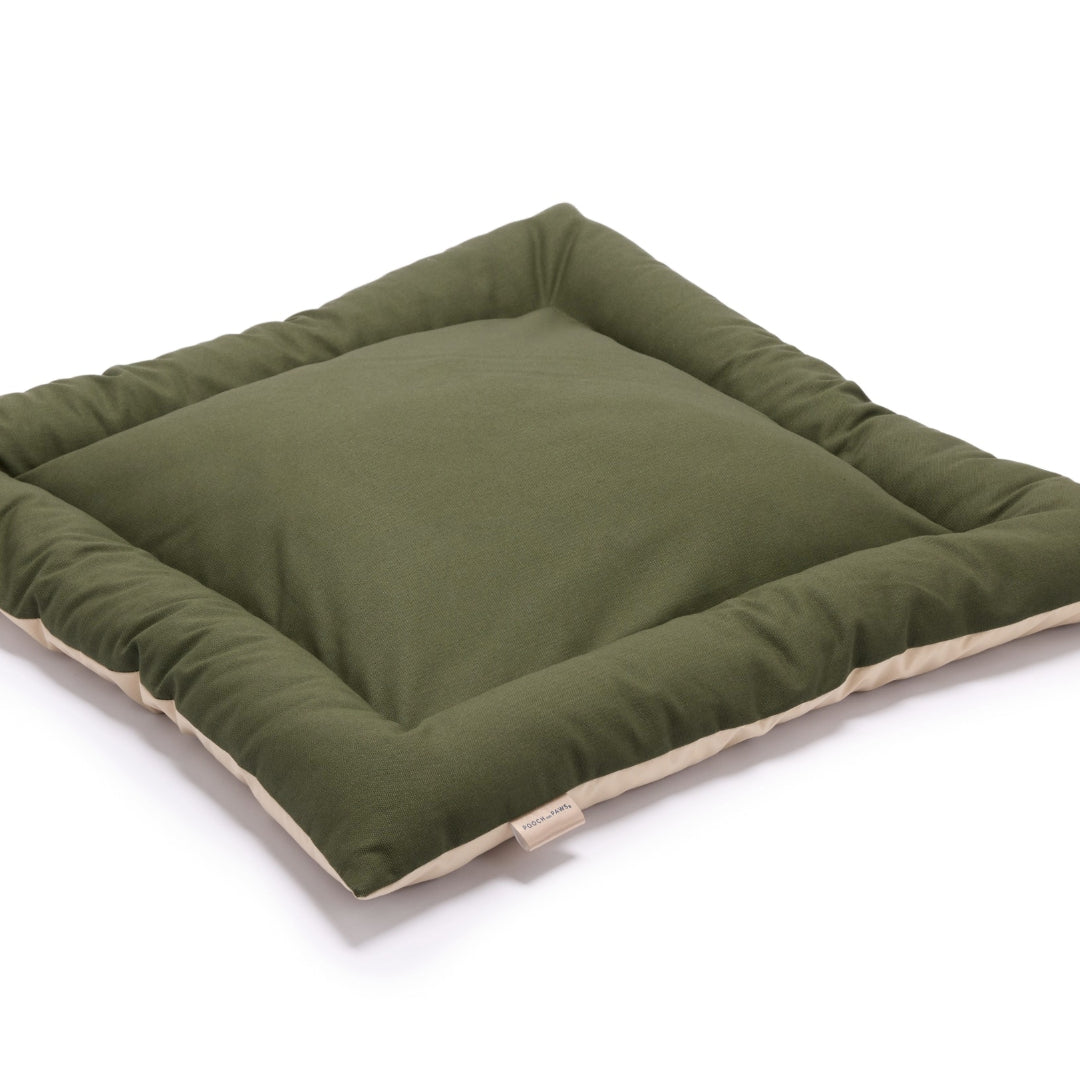 waterproof dog mat in olive green