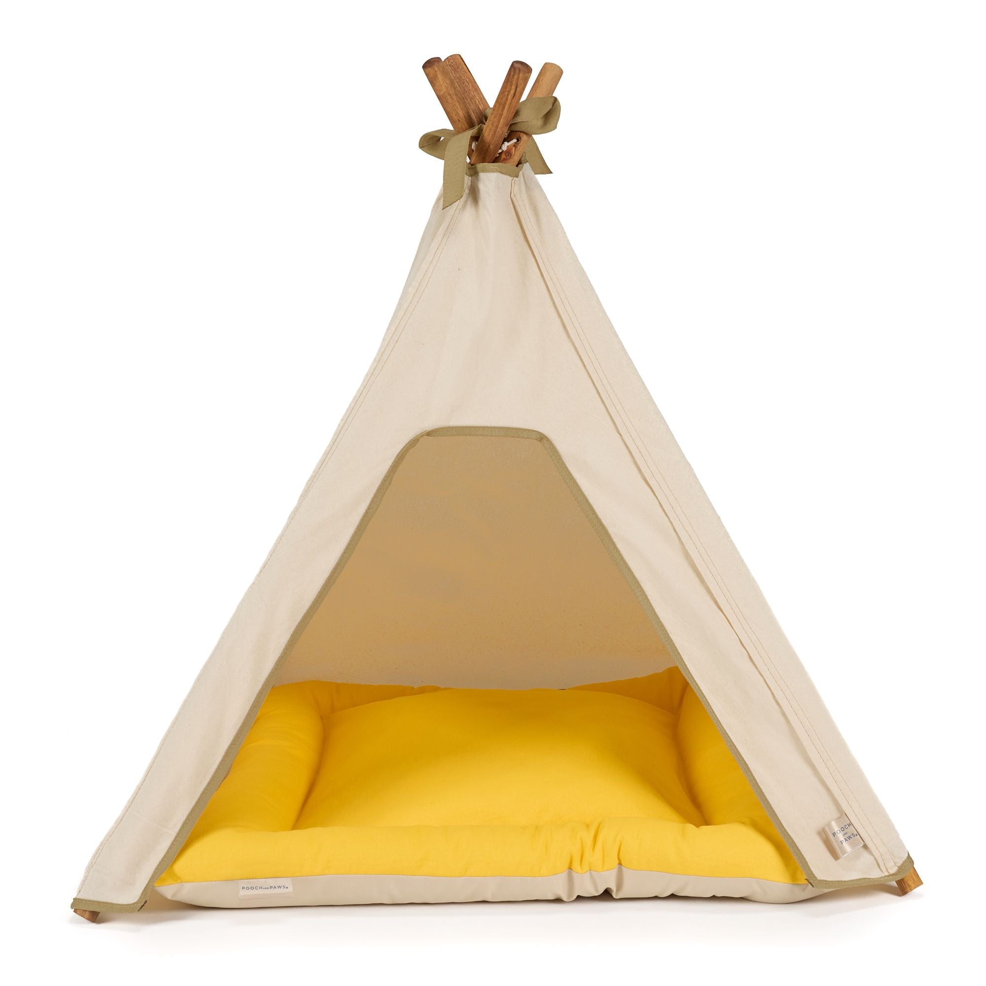 Dog Teepee Bed - INDOOR - Cotton (Natural) - Pooch and Paws