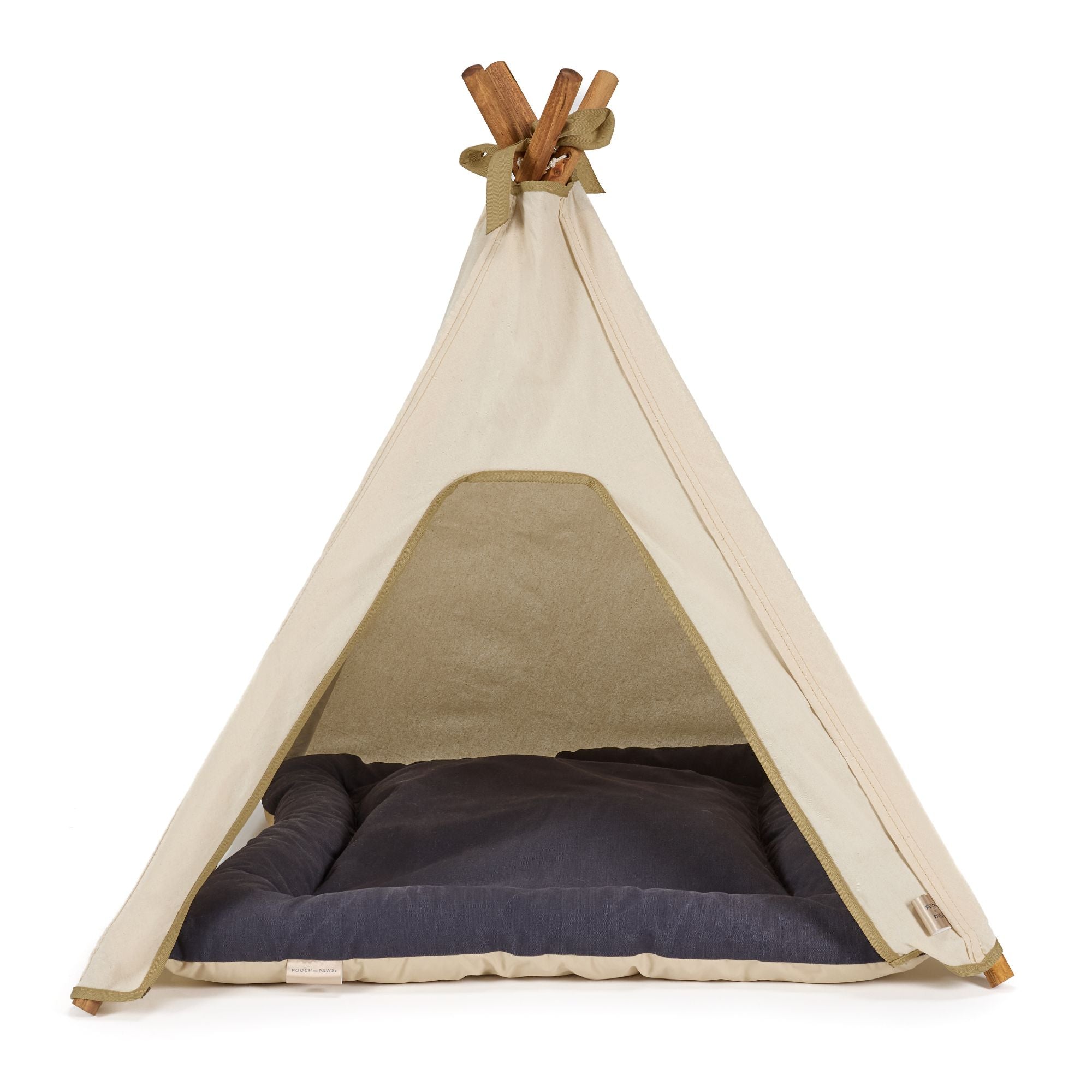 Dog Teepee Bed - INDOOR - Cotton (Natural) - Pooch and Paws