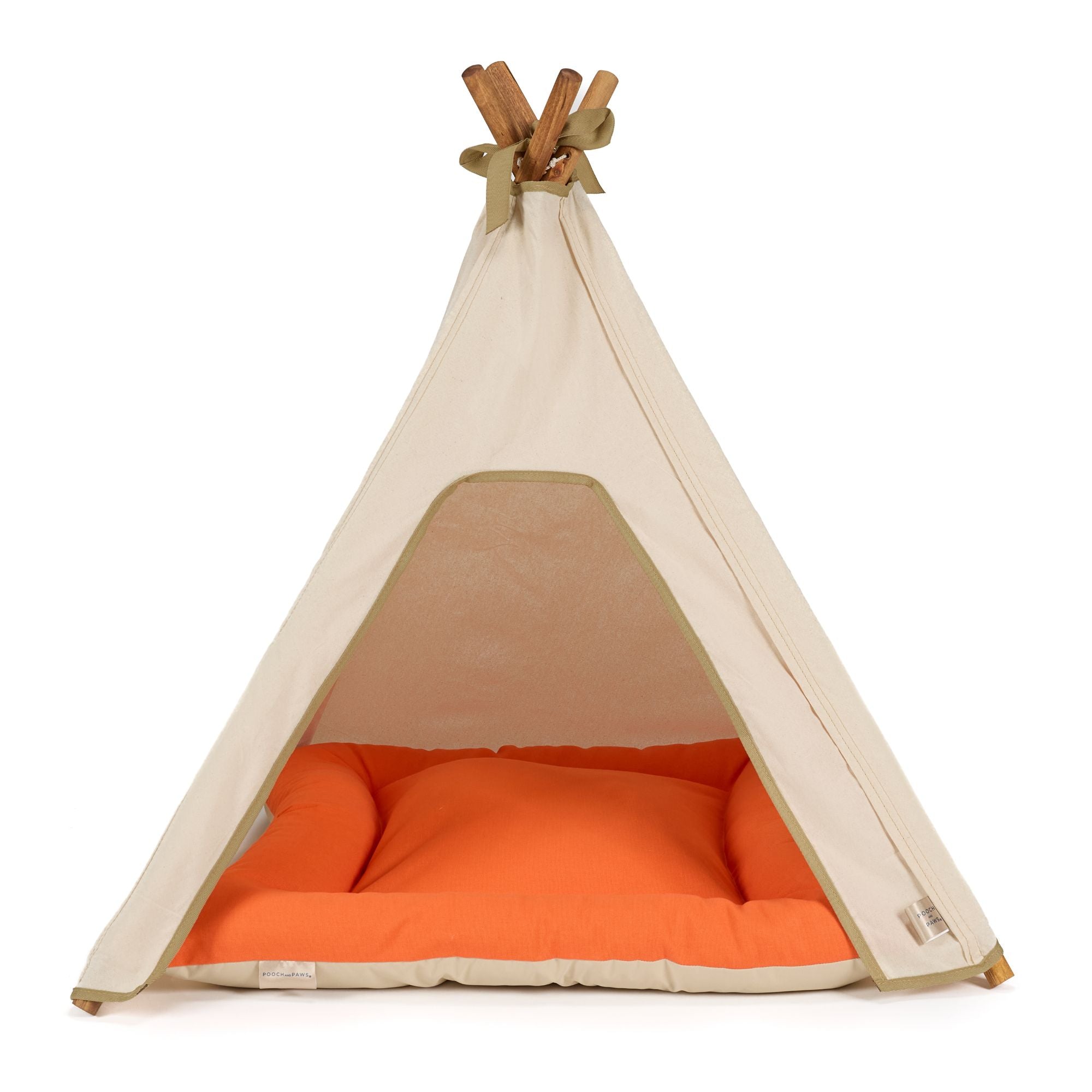 Dog Teepee Bed - INDOOR - Cotton (Natural) - Pooch and Paws