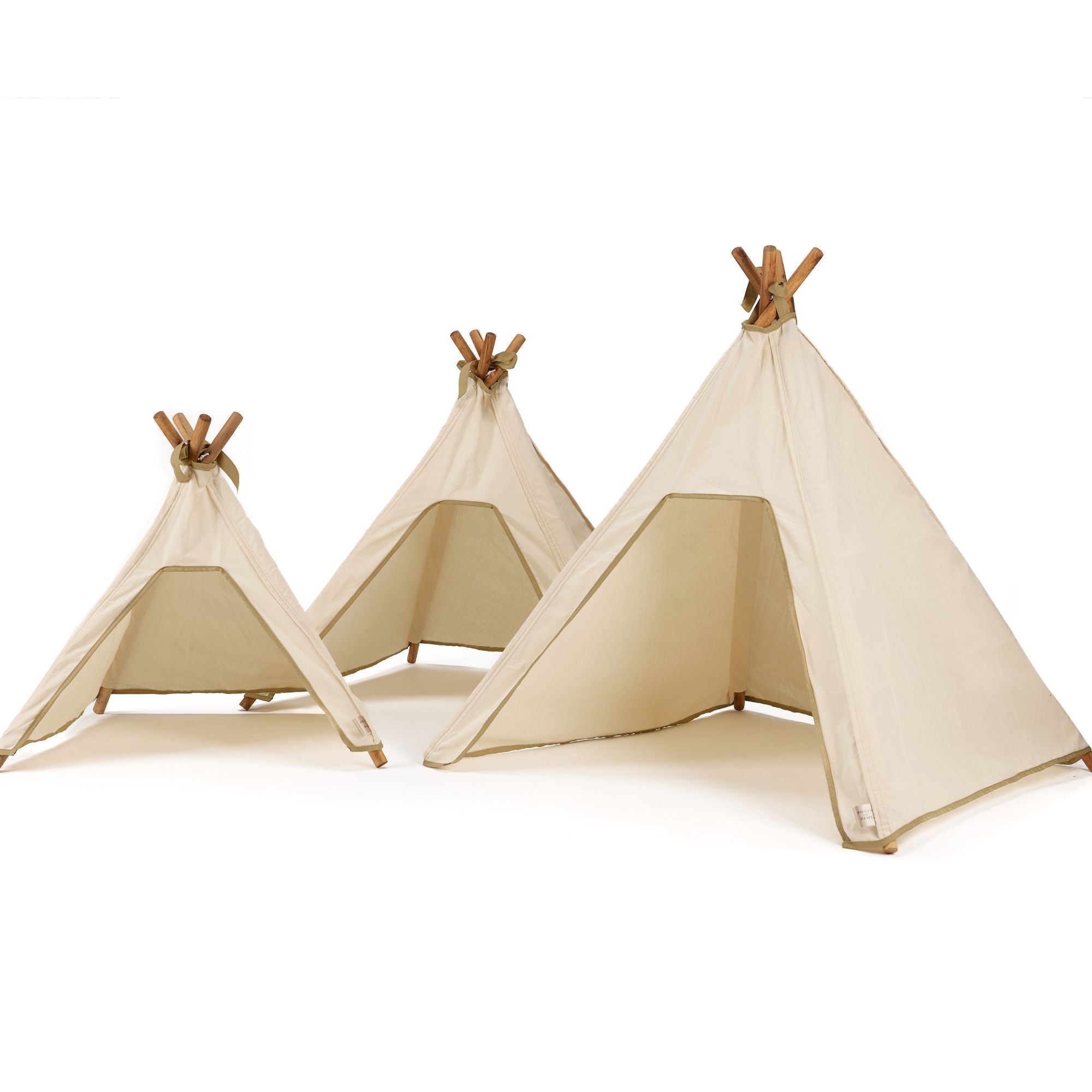 Dog Teepee Bed - INDOOR - Cotton (Natural) - Pooch and Paws