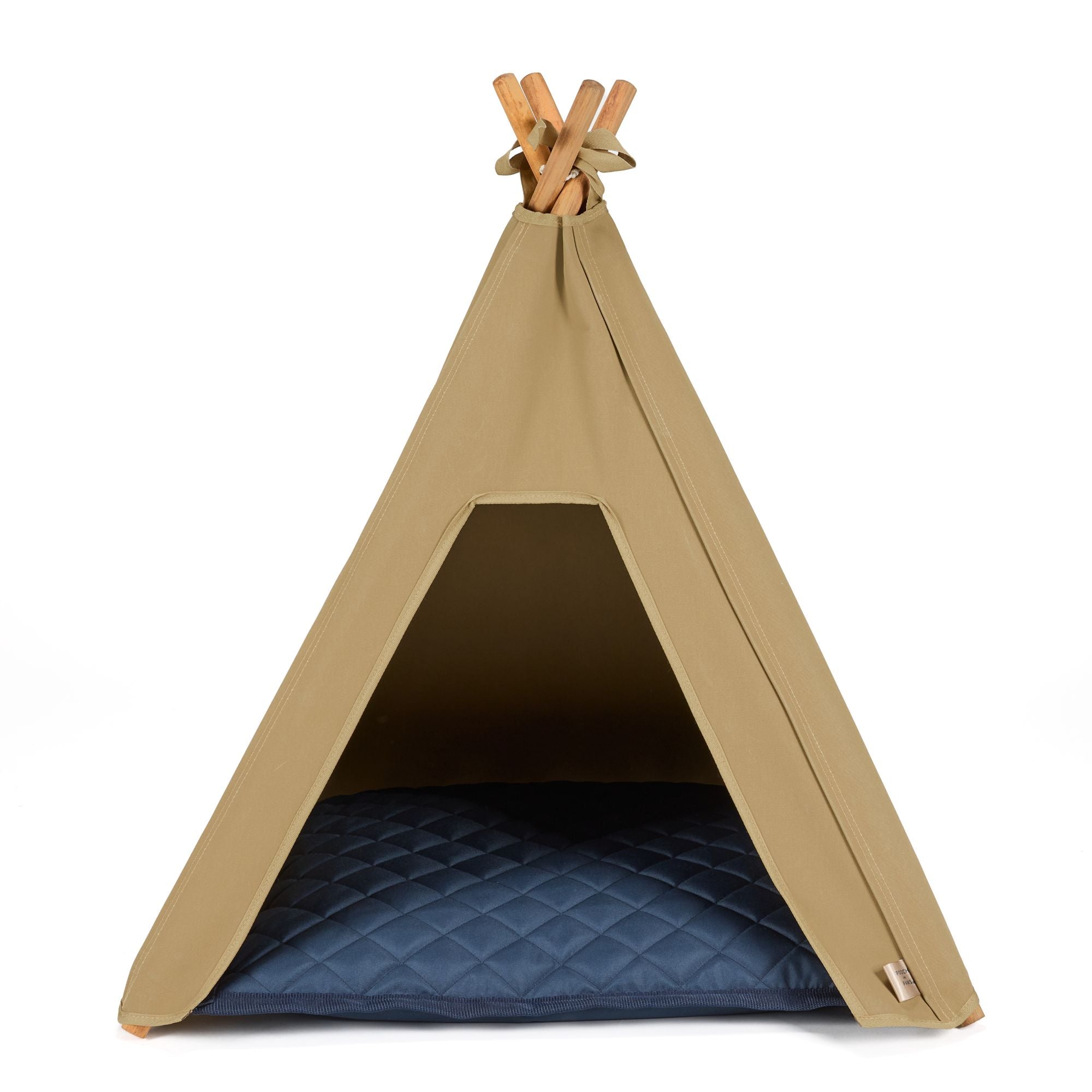 Dog Teepee Bed - INDOOR & OUTDOOR - Waterproof Canvas - Pooch and Paws