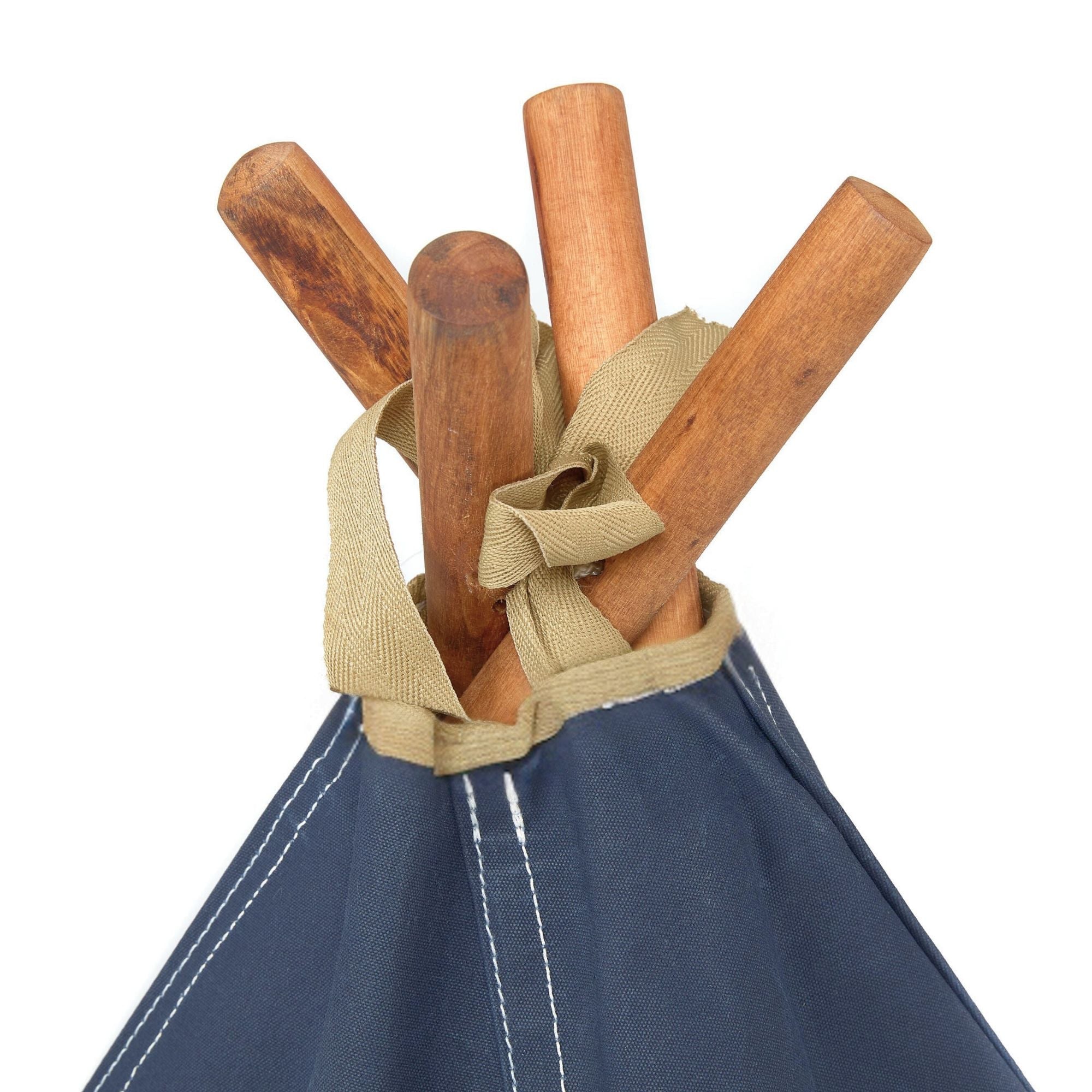 Dog Teepee - Indoor - 100% Cotton Canvas (Navy Blue) - Pooch and Paws