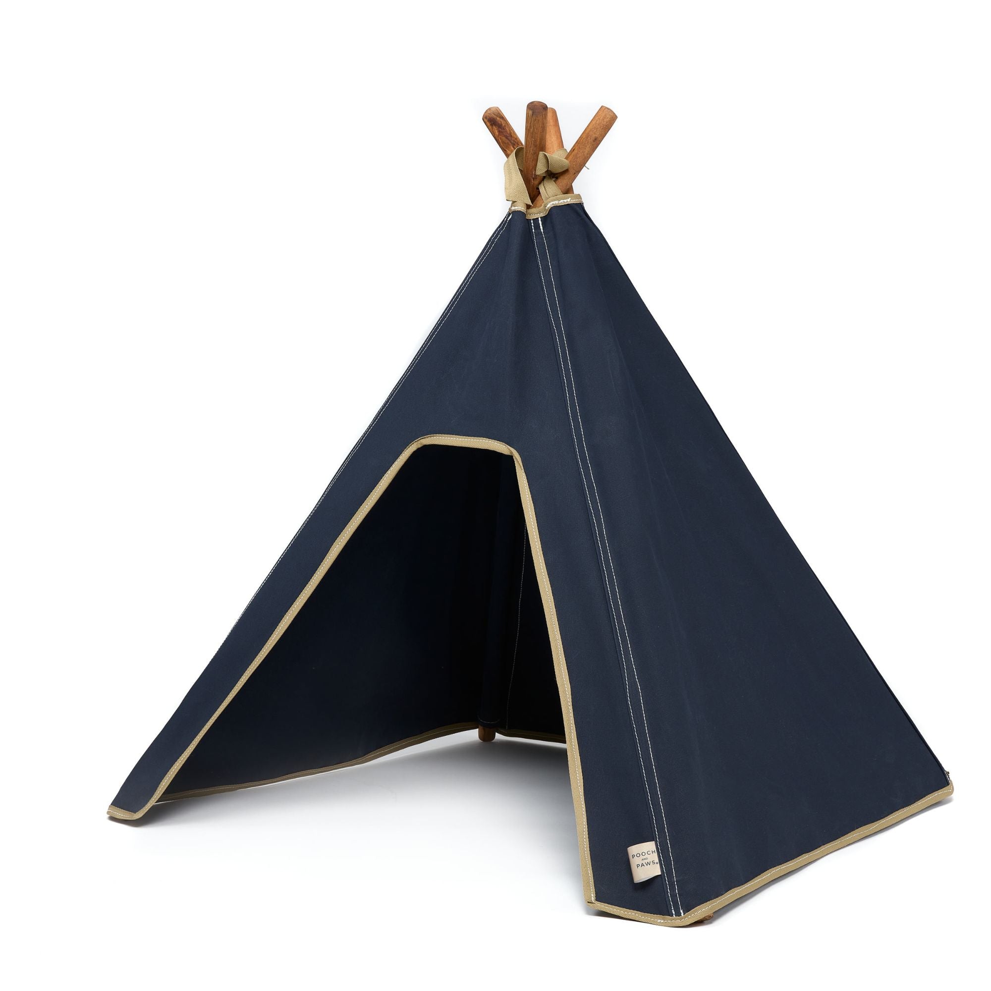 Dog Teepee - Indoor/Outdoor - Fully Waterproof Canvas - Pooch and Paws