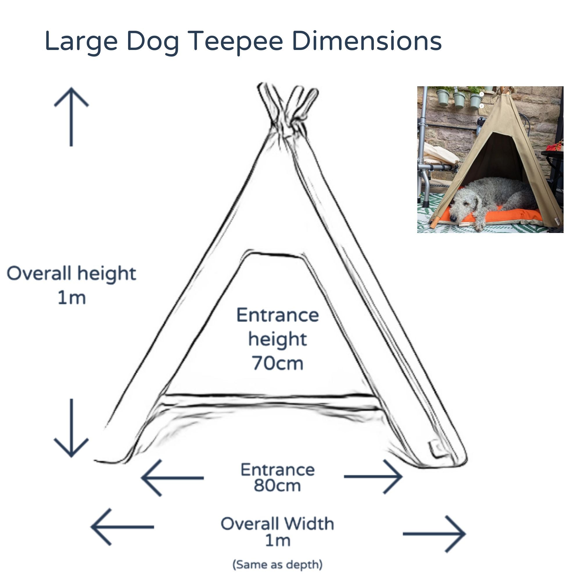 SALE Dog Teepee Bed - INDOOR & OUTDOOR - Waterproof Canvas (Burgundy) - Pooch and Paws